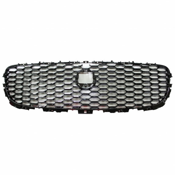 For Jaguar E-Pace 2018-2020 Grille | w/ Front View Camera | Gloss Black | JA1200109 | J9C7249