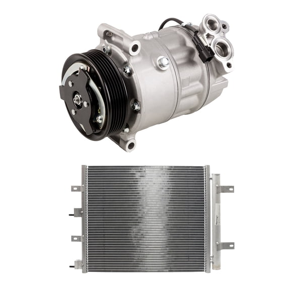 For Jaguar XF XKR-S XFR-S AC Compressor w/ A/C Condenser & Drier - BuyAutoParts