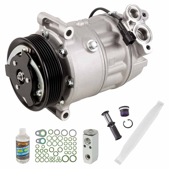 For Jaguar XJR 2014 2015 AC Compressor w/ A/C Repair Kit - BuyAutoParts