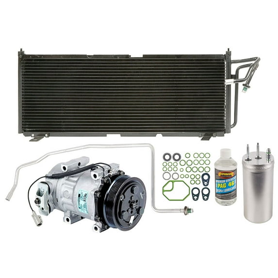For Jeep Cherokee 2001 OEM AC Compressor w/ A/C Condenser & Repair Kit - BuyAutoParts