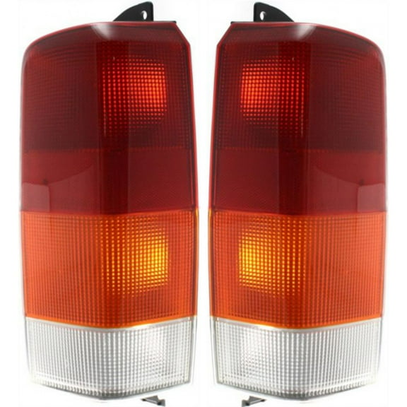 For Jeep Cherokee Tail Light Assembly Unit 1997-2001 Pair Driver and Passenger Side For CH2800128, CH2801128 | 4897399AA