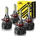 thumbnail image 1 of For Jeep Comander 2006-2010 Headlights,9005/HB3 High Beam+9006/HB4 Low Beam Bulbs, 1 of 10