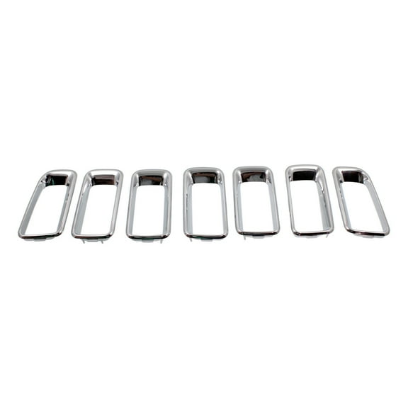 For Jeep Compass 2011-2017 Grille Trim Ring | Center | Set Of 7 | Chrome | Replacement For CH1210111