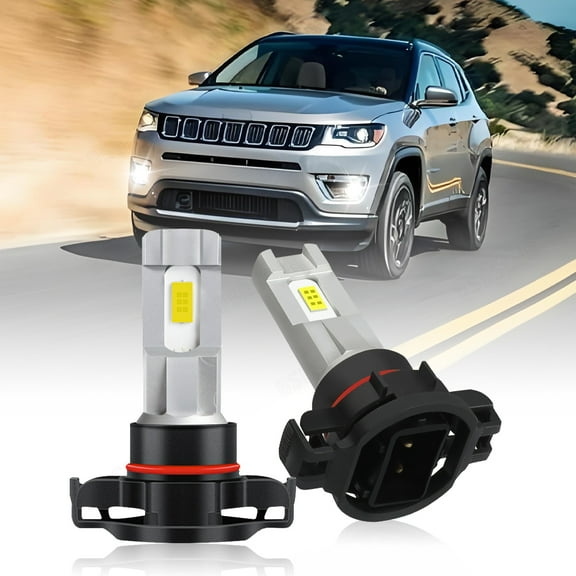 For Jeep Compass 2017 2018 2019 White H16/5202 LED DRL Light Bulbs Brighter