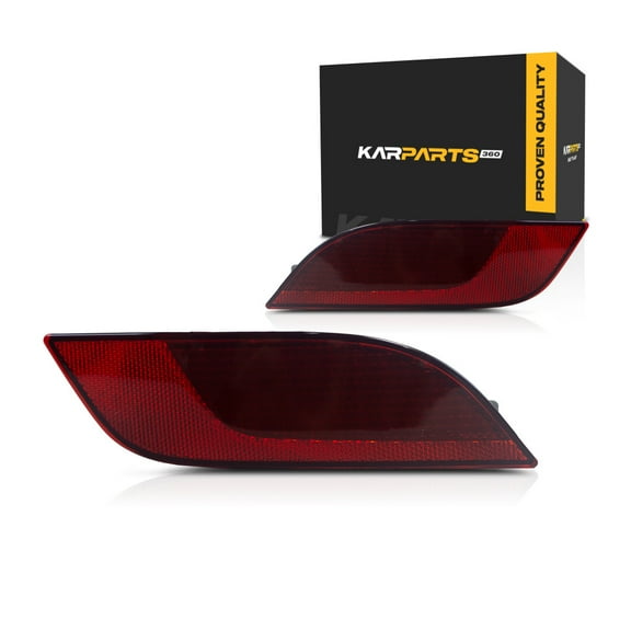 For Jeep Compass Bumper Reflector 2017-2024 Driver and Passenger Side Pair Rear CAPA Certified For CH1184106, CH1185106 | 55112679AA, 55112678AA