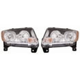 thumbnail image 1 of For Jeep Compass Headlight Assembly 2011 2012 2013 Driver and Passenger Side Pair Code LMB For CH2518139 | 68088869AD, 1 of 5
