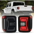thumbnail image 1 of For Jeep Gladiator JT 2019-2021 LED Rear Tail Lights Sequential Lamps Black Housing/Smoke lens, 1 of 7
