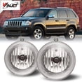 thumbnail image 1 of For Jeep Grand Cherokee 05-10，2007-2009 Chrysler Clear Lens Pair Bumper Fog Light Replacement, 1 of 10