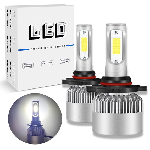 For Jeep Grand Cherokee 1999-2004 6000K LED Headlight Bulbs High/Low Beam Kit 2pcs