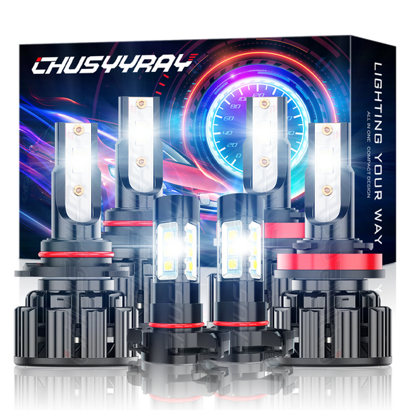 For Jeep Grand Cherokee 2011 2012 2013 Combo LED Headlight High Low Beam + Fog Light Bulbs Kit 6Pcs