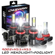 For Jeep Grand Cherokee 2014 2015-2017 2018 LED Headlights+Fog Light Bulbs Kit
