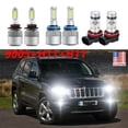 thumbnail image 1 of For Jeep Grand Cherokee 2015-16 Combo 6000K 6X H11 9005 LED Headlight Fog Bulbs, 1 of 8