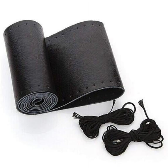 For Jeep Grand Cherokee Car Steering Wheel Cover Needle Thread Anti-slip Black