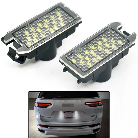 For Jeep Grand Cherokee Compass Patriot For Maserati Levante For Fiat 500 For Dodge Viper White LED license Number Plate Light