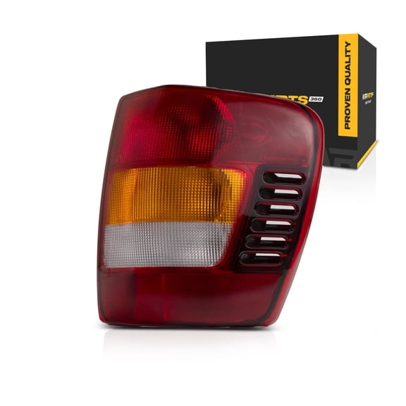 CarLights360: For Jeep Grand-Cherokee Tail Light Assembly 2002 2003 2004 Passenger Side w/Bulbs DOT Certified Replacement For CH2801150 | 55155138AJ