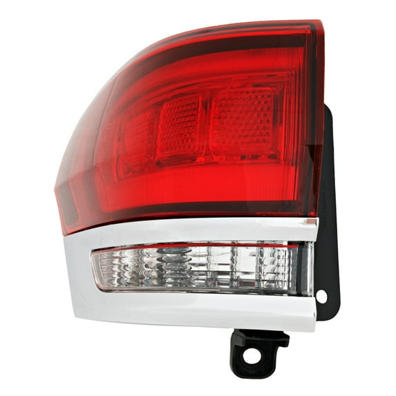 For Jeep Grand Cherokee WK 2022 Tail Light Assembly Driver Side | Outer | Chrome Trim | Code LAY | Replacement For CH2804121 | 68471329AA