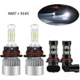 thumbnail image 1 of For Jeep Liberty 2002-2007 6000K LED Headlight Hi/Lo+Fog Light Bulbs 9007+9145, 1 of 12