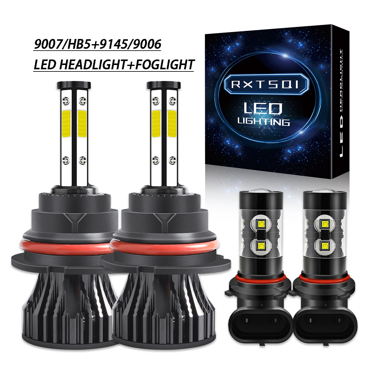 For Jeep Liberty 20022007 LED Headlight Bulbs 9007/HB5 High and Low