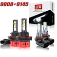 thumbnail image 1 of For Jeep Liberty 2008-2011 White LED Headlight 9008/H13 Hi/Lo Beam 9145 H10 Fog Light 4 Bulbs Combo, 1 of 10