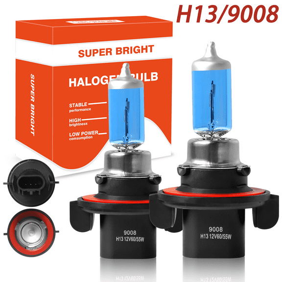 For Jeep Patriot 2010-2017 High Performance Halogen Headlight Bulbs 9008/H13 High/Low Beam Car Replacement Bulb Combo 4pcs