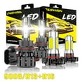 thumbnail image 1 of For Jeep Patriot 2010 4x 9008/H13 LED Headlight High/Low Beam & 5202 Fog Light Bulbs Kit, 1 of 12