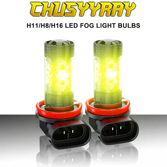 For Jeep Renegade 2015-2018 H11 H8 LED Headlight 4500K Yellow Fog Light Bulbs