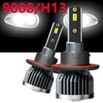 thumbnail image 1 of For Jeep Renegade 2015-2018,LED Headlight Bulbs H13 9008 High/Low Beam White,6000K,Super Bright，Pack of 2, 1 of 3