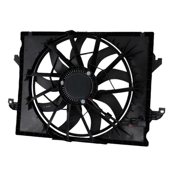 For Jeep Wagoneer 2022 2023 Radiator and Condenser Fan Assembly | With One Big Fan | 5.7 Liter V8 Mild Hybrid | Replacement For CH3115199