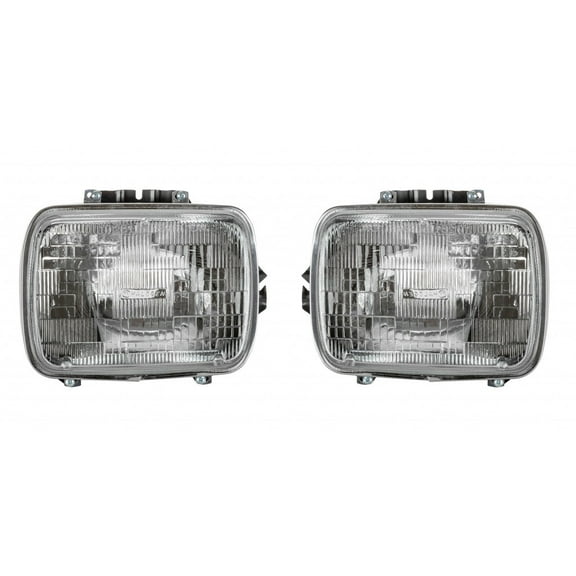 For Jeep Wrangler 1987-1995 Headlight Assembly Driver and Passenger Side | Pair | CH2500104 | CH2501104 | 56001279 | 56001278