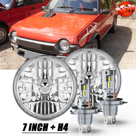 For Jeep Wrangler 1997-2018 Brightest Pair 7" Round Led Headlights High Low Beam