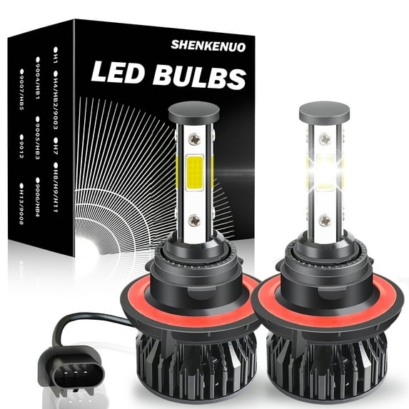 For Jeep Wrangler 2007-2016 2017 2018 2019 2020 LED Headlight Bulbs H13 9008 High and Low Beam 2pcs