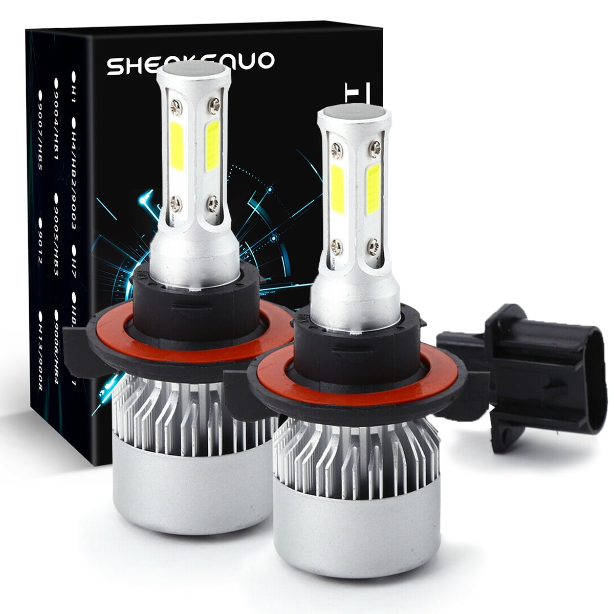 68 Bulb For Jeep Wrangler 2007-2016 2017 2018 2019 2020 LED Headlight Bulbs H13 ...