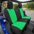 thumbnail image 1 of For Jeep Wrangler JL 2DR 2018-2023 FH Group Neoprene Custom Fit Car Seat Covers Rear Set - Green, 1 of 3