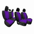 thumbnail image 1 of For Jeep Wrangler JL 4DR 2018-2023 FH Group Neoprene Custom Fit Car Seat Covers Full Set - Purple, 1 of 9