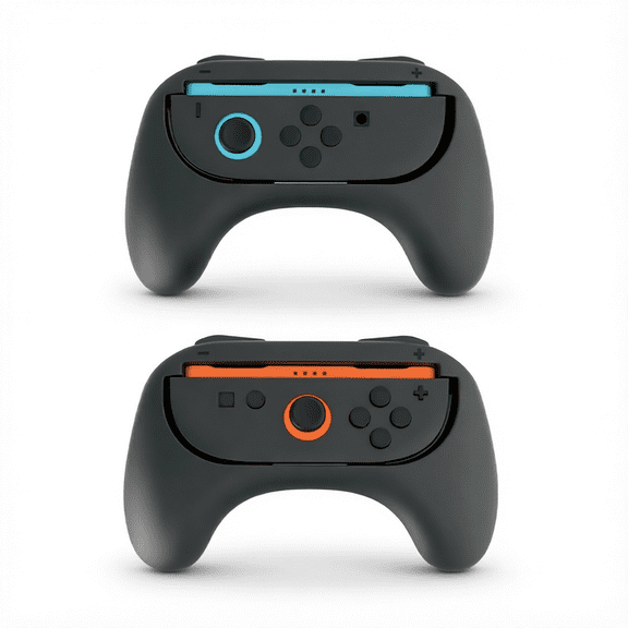 For Joy-Con Grip Compatible with Switch 2, Ergonomic Game Controller Handle, Black