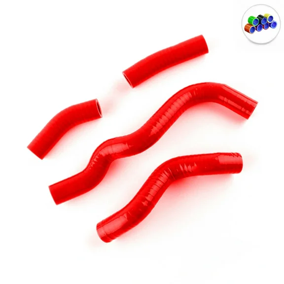 For KAWASAKI KLX 300 KLX300 1997-2007 RED Silicone Radiator Coolant Hoses Kit