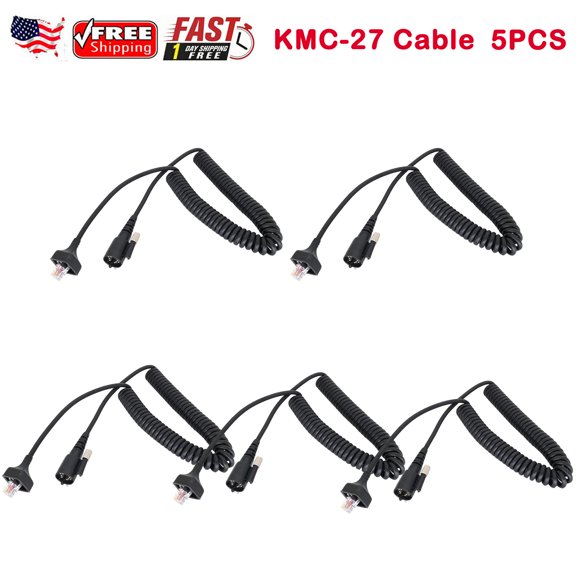 For KENWOOD KMC-27 Mic Cord Cable TK-690 TK-790 TK-890 TK-5710 TK-5810/5910-5PCS