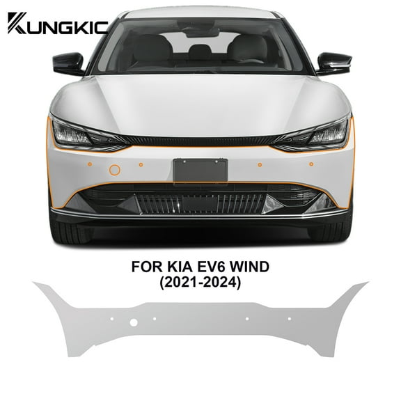 For KIA EV6 Wind GT-line 2022 2023 TPU Invisible Transparent Car Bumper Paint Protection Film Clear PPF Decal Kit Accessories.