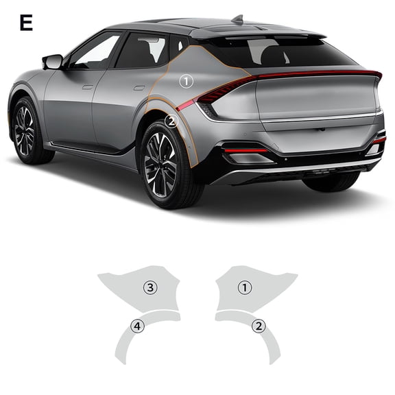 For KIA EV6 Wind GT-line 2022 2023 TPU Invisible Transparent Car Bumper Paint Protection Film Clear PPF Decal Kit Accessories.