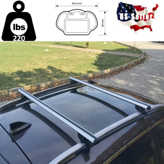 For KIA SORENTO 2016 2020 Aluminum Roof Top Cross Roof Rack Cross Bars Cargo Carrier Bar Set