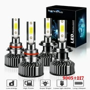 For KIA SORENTO 2019-2020 Headlights,9005 High Beam+H7 Low Beam Bulbs,4pc