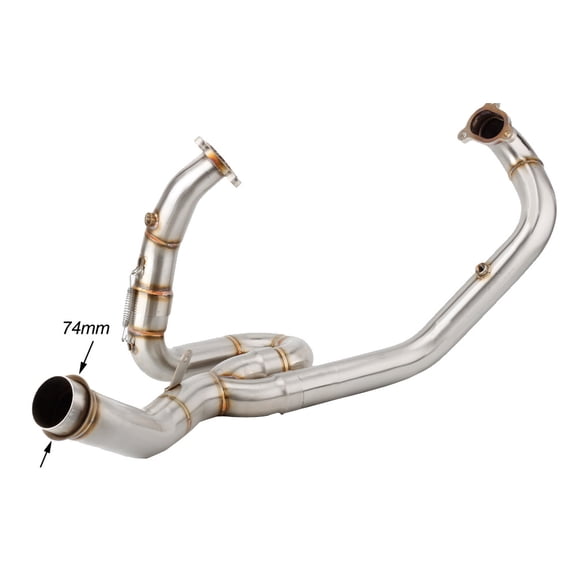 For KTM 1290 Super Adventure R 2017 to 2020 1290 Super Adventure S / T Escape Slip-on Motorcycle Exhaust Header Link Pipe