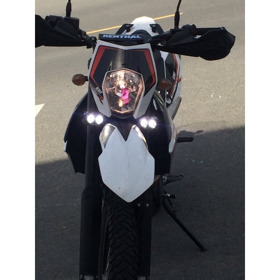 For KTM Enduro 6000K LED Auxiliary Flood Lamps Lights Kit