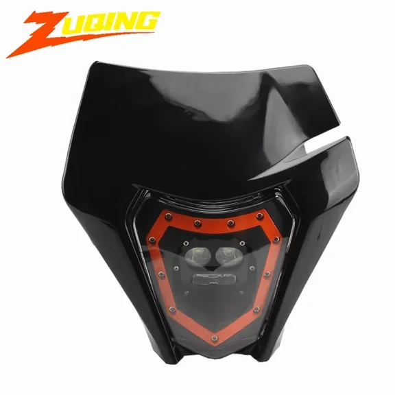 For KTM LED Headlight Plate Motorcycle Headlamp Head Light Supermoto EXC XC XCW SX SXF MX 2021 2022 Dirt Bike Enduro Motocross