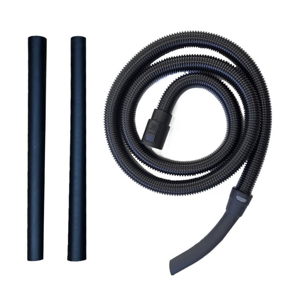 For Karcher WD2 MV2 MV3 Vacuum Cleaner Suction Hose Pipe Extension Tubes Set, 2 Pieces, Black Plastic, 45cm Length
