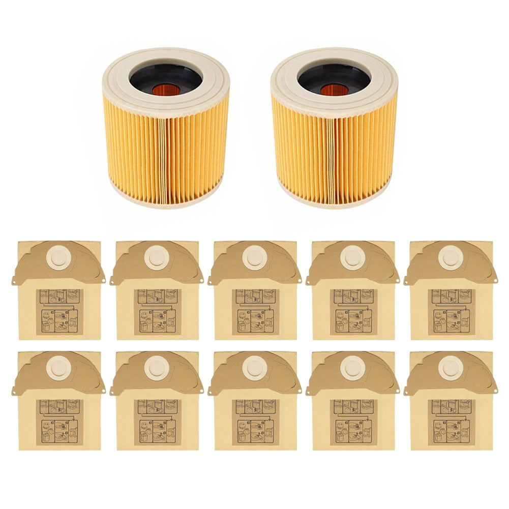 For Karcher Wet Dry WD2 WD2.200 MV2 A2004 Vacuum Cleaner for Hoover Bags Filters