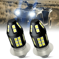 thumbnail image 1 of For Kawasaki ATV Mule 600 610 3000 3010 LED Headlight Bulbs,P15D H6M,White, 1 of 9