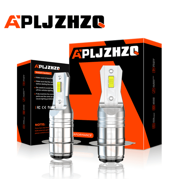 For Kawasaki KFX450R 2008-2011 KFX400 2005-2006 LED P15D H6M Headlight Bulbs 2pc