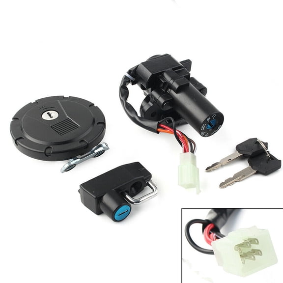 For Kawasaki KLX250SF KLX250S Ignition Switch Lock Fuel Gas Cap Key Set