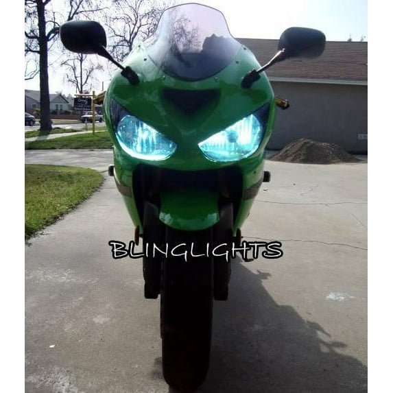 For Kawasaki Ninja ZX-6R ZX6R ZX636R Bright White Upgrade Light Bulbs for Headlights Headlamps